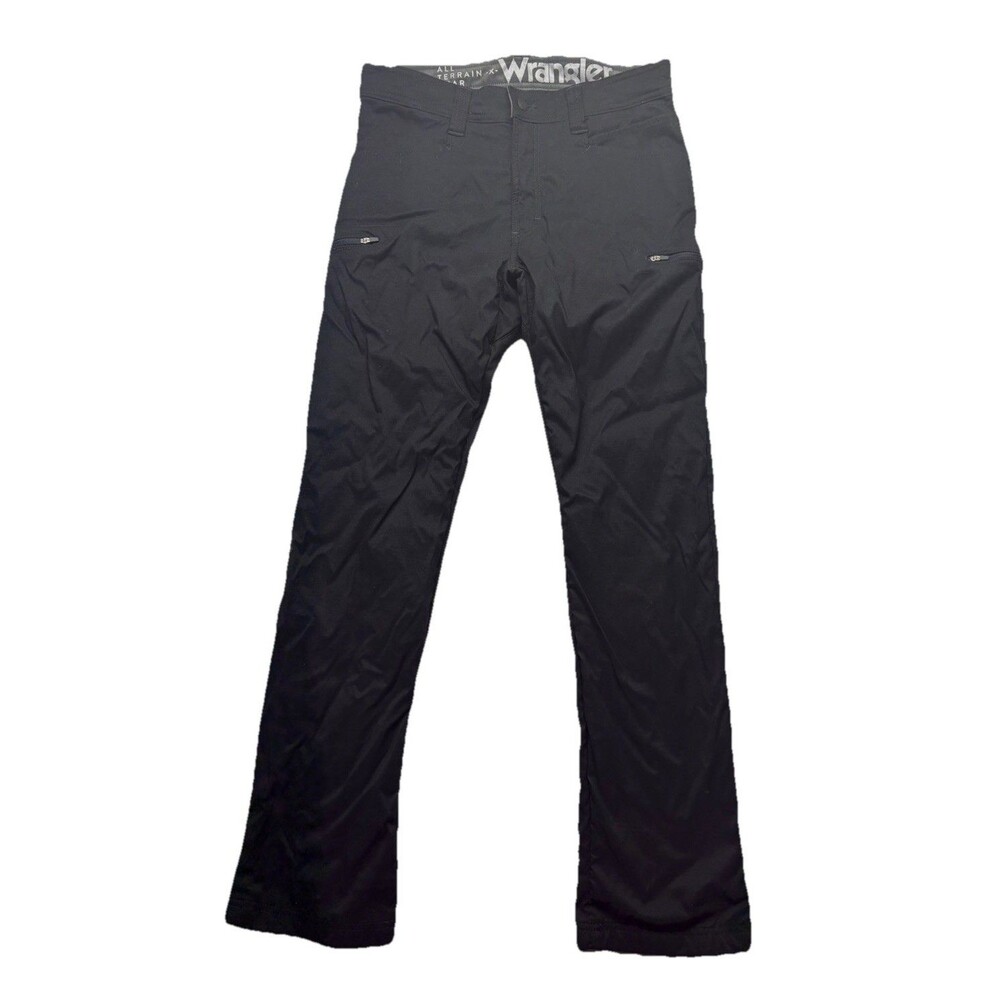 Wrangler ATG Fleece Lined Pants Mens 32x32 Black Hiking All Terrain Gear EUC